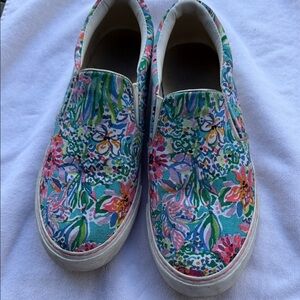 Lilly Pulitzer Floral Sneakers - Green, Pink, Blue